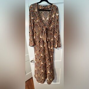 Nasty Gal Boho Paisley Print Dress